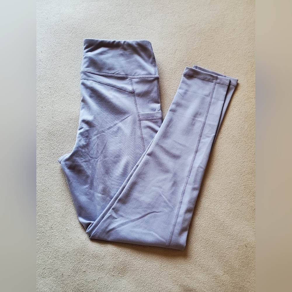 Itzon Light Purple Leggings with Pockets